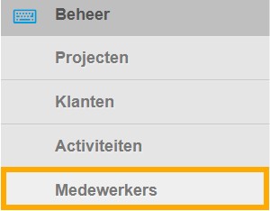 Online Urenregistratie beheren medewerkers instellen